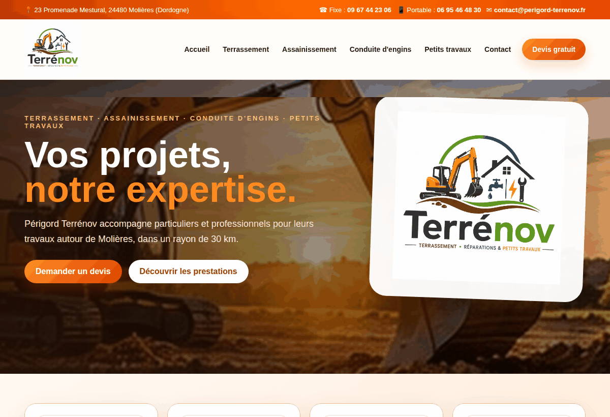 Site Périgord Terrénov